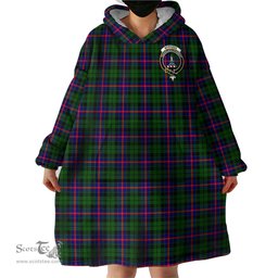 Scottish Morrison Modern Clan Family Crest Tartan Snuggie Hoodie Plaid Wearable Blanket Hoodie