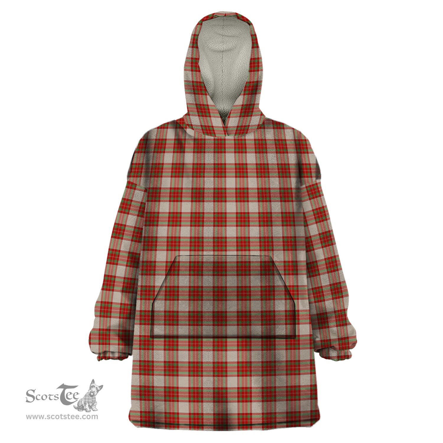 Scottish McBrayer Dress Clan Tartan Snuggie Hoodie Plaid Wearable Blanket Hoodie