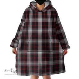 Scottish Merrilees Clan Tartan Snuggie Hoodie Plaid Wearable Blanket Hoodie