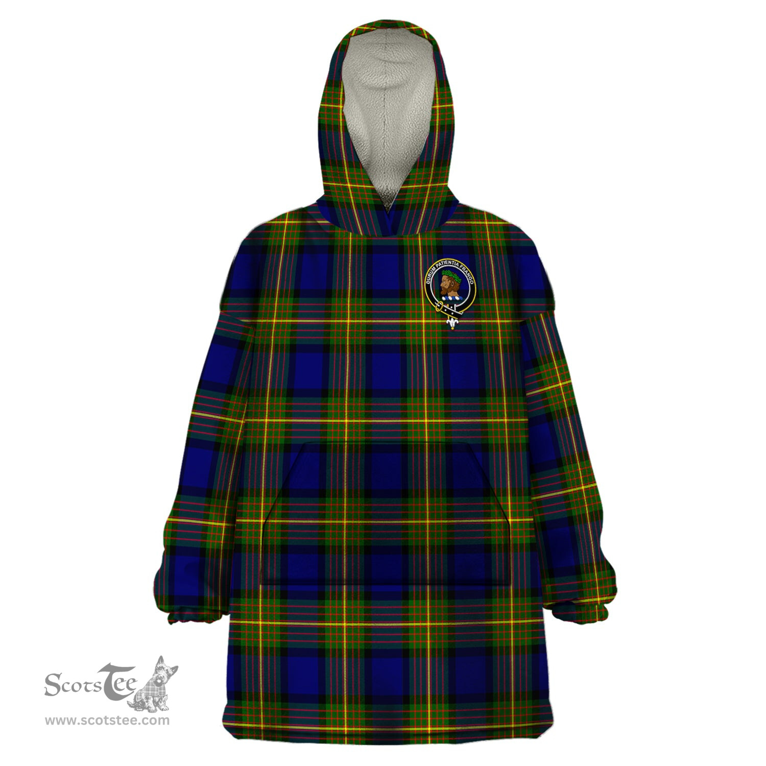 Scottish Moore Clan Family Crest Tartan Snuggie Hoodie Plaid Wearable Blanket Hoodie