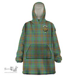 Scottish MacKintosh Hunting Ancient Clan Family Crest Tartan Snuggie Hoodie Plaid Wearable Blanket Hoodie