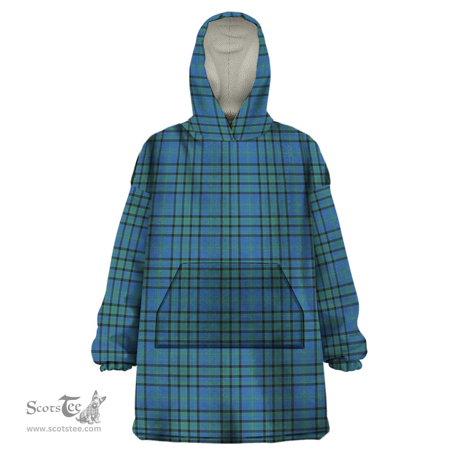 Scottish Matheson Hunting Ancient Clan Tartan Snuggie Hoodie Plaid Wearable Blanket Hoodie
