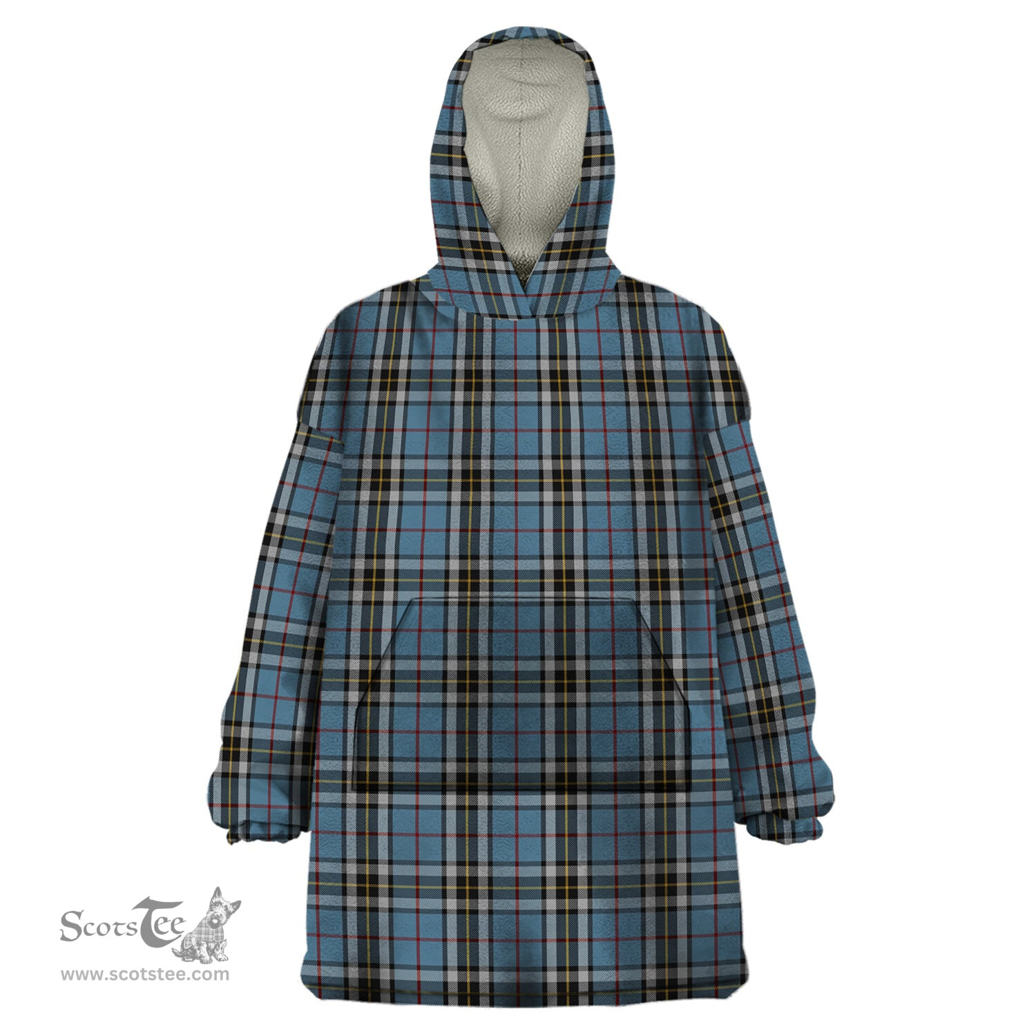 Scottish MacTavish Dress Clan Tartan Snuggie Hoodie Plaid Wearable Blanket Hoodie