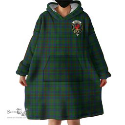 Scottish Moncrieff of Atholl Clan Family Crest Tartan Snuggie Hoodie Plaid Wearable Blanket Hoodie