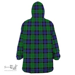 Scottish Monteith Clan Tartan Snuggie Hoodie Plaid Wearable Blanket Hoodie