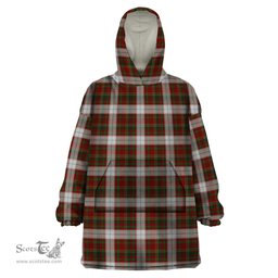 Scottish Mapple Leaf Dress Clan Tartan Snuggie Hoodie Plaid Wearable Blanket Hoodie