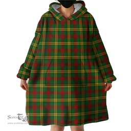 Scottish MacMillan Society of Glasgow Clan Tartan Snuggie Hoodie Plaid Wearable Blanket Hoodie