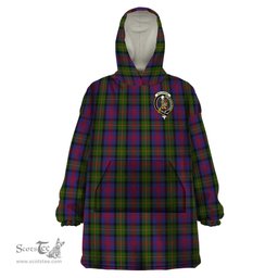 Scottish MacLennan Clan Family Crest Tartan Snuggie Hoodie Plaid Wearable Blanket Hoodie