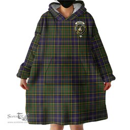 Scottish MacMillan Hunting Modern Clan Family Crest Tartan Snuggie Hoodie Plaid Wearable Blanket Hoodie