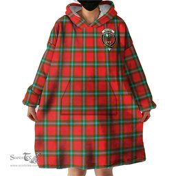 Scottish MacLaine of Loch Buie Clan Family Crest Tartan Snuggie Hoodie Plaid Wearable Blanket Hoodie