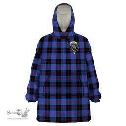 Scottish Maule Clan Family Crest Tartan Snuggie Hoodie Plaid Wearable Blanket Hoodie
