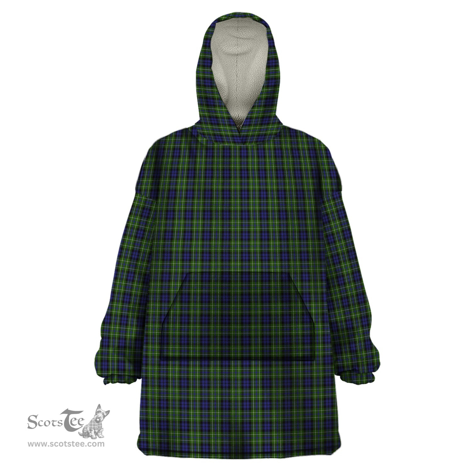 Scottish MacNeil of Colonsay Clan Tartan Snuggie Hoodie Plaid Wearable Blanket Hoodie