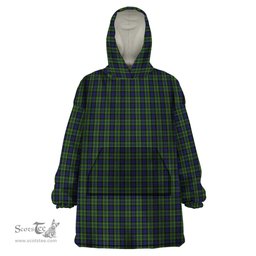 Scottish MacNeil of Colonsay Clan Tartan Snuggie Hoodie Plaid Wearable Blanket Hoodie
