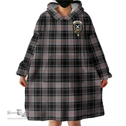 Scottish Moffat Modern Clan Family Crest Tartan Snuggie Hoodie Plaid Wearable Blanket Hoodie