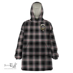 Scottish Moffat Modern Clan Family Crest Tartan Snuggie Hoodie Plaid Wearable Blanket Hoodie