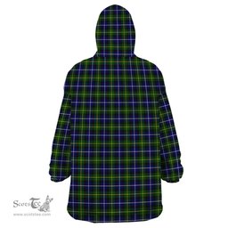 Scottish MacNeil of Barra Modern Clan Family Crest Tartan Snuggie Hoodie Plaid Wearable Blanket Hoodie