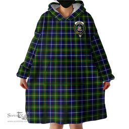 Scottish MacNeil of Barra Modern Clan Family Crest Tartan Snuggie Hoodie Plaid Wearable Blanket Hoodie