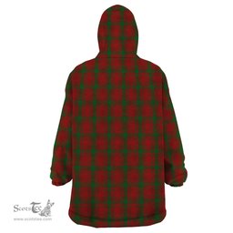 Scottish MacQuarrie Clan Tartan Snuggie Hoodie Plaid Wearable Blanket Hoodie