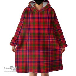 Scottish MacRow Clan Tartan Snuggie Hoodie Plaid Wearable Blanket Hoodie