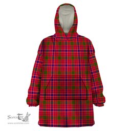 Scottish MacRow Clan Tartan Snuggie Hoodie Plaid Wearable Blanket Hoodie
