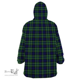 Scottish MacNeil of Colonsay Modern Clan Tartan Snuggie Hoodie Plaid Wearable Blanket Hoodie
