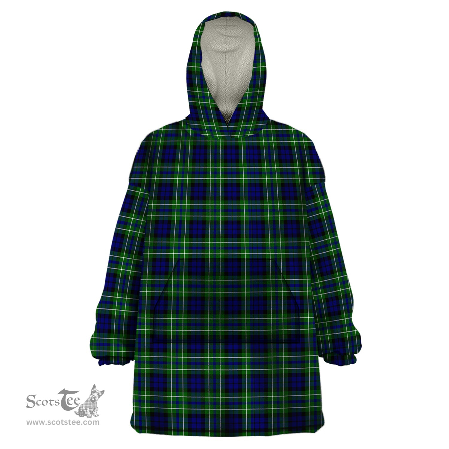Scottish MacNeil of Colonsay Modern Clan Tartan Snuggie Hoodie Plaid Wearable Blanket Hoodie