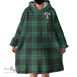 Scottish MacLean Hunting Ancient Clan Family Crest Tartan Snuggie Hoodie Plaid Wearable Blanket Hoodie