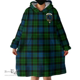 Scottish MacKie Clan Family Crest Tartan Snuggie Hoodie Plaid Wearable Blanket Hoodie