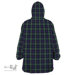 Scottish MacKenzie Hunting Green Clan Tartan Snuggie Hoodie Plaid Wearable Blanket Hoodie