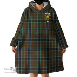 Scottish MacTavish Hunting Clan Family Crest Tartan Snuggie Hoodie Plaid Wearable Blanket Hoodie