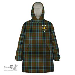 Scottish MacTavish Hunting Clan Family Crest Tartan Snuggie Hoodie Plaid Wearable Blanket Hoodie