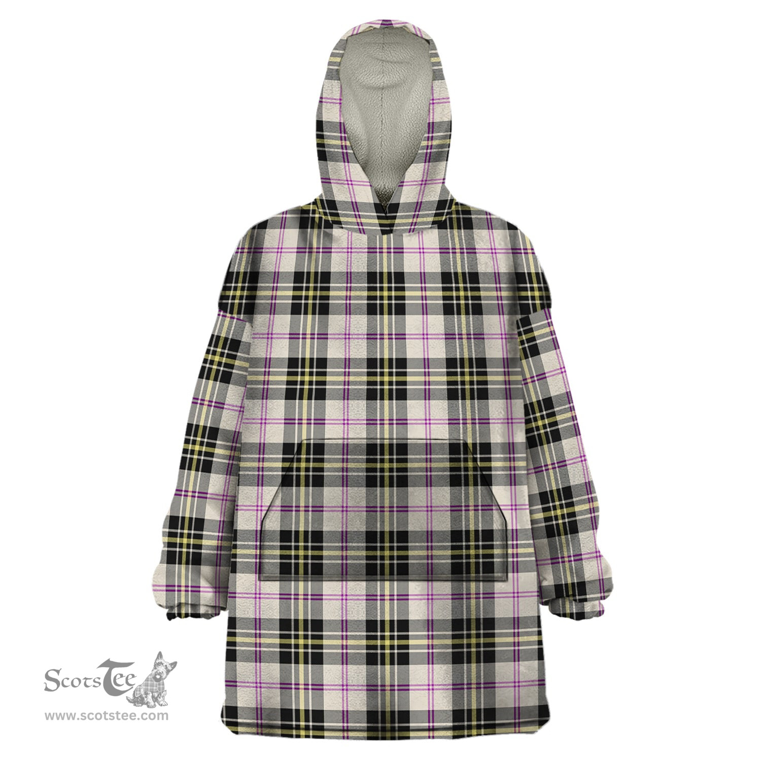 Scottish MacPherson Dress Ancient Clan Tartan Snuggie Hoodie Plaid Wearable Blanket Hoodie