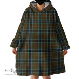 Scottish MacTavish Hunting Clan Tartan Snuggie Hoodie Plaid Wearable Blanket Hoodie