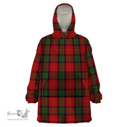 Scottish MacPherson of Cluny Clan Tartan Snuggie Hoodie Plaid Wearable Blanket Hoodie