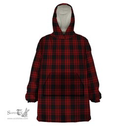 Scottish Menzies Hunting Clan Tartan Snuggie Hoodie Plaid Wearable Blanket Hoodie