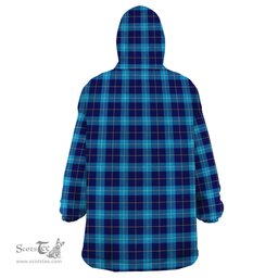 Scottish McKerrell Clan Tartan Snuggie Hoodie Plaid Wearable Blanket Hoodie