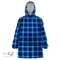 Scottish McKerrell Clan Tartan Snuggie Hoodie Plaid Wearable Blanket Hoodie