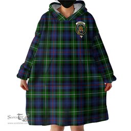Scottish MacKenzie Modern Clan Family Crest Tartan Snuggie Hoodie Plaid Wearable Blanket Hoodie