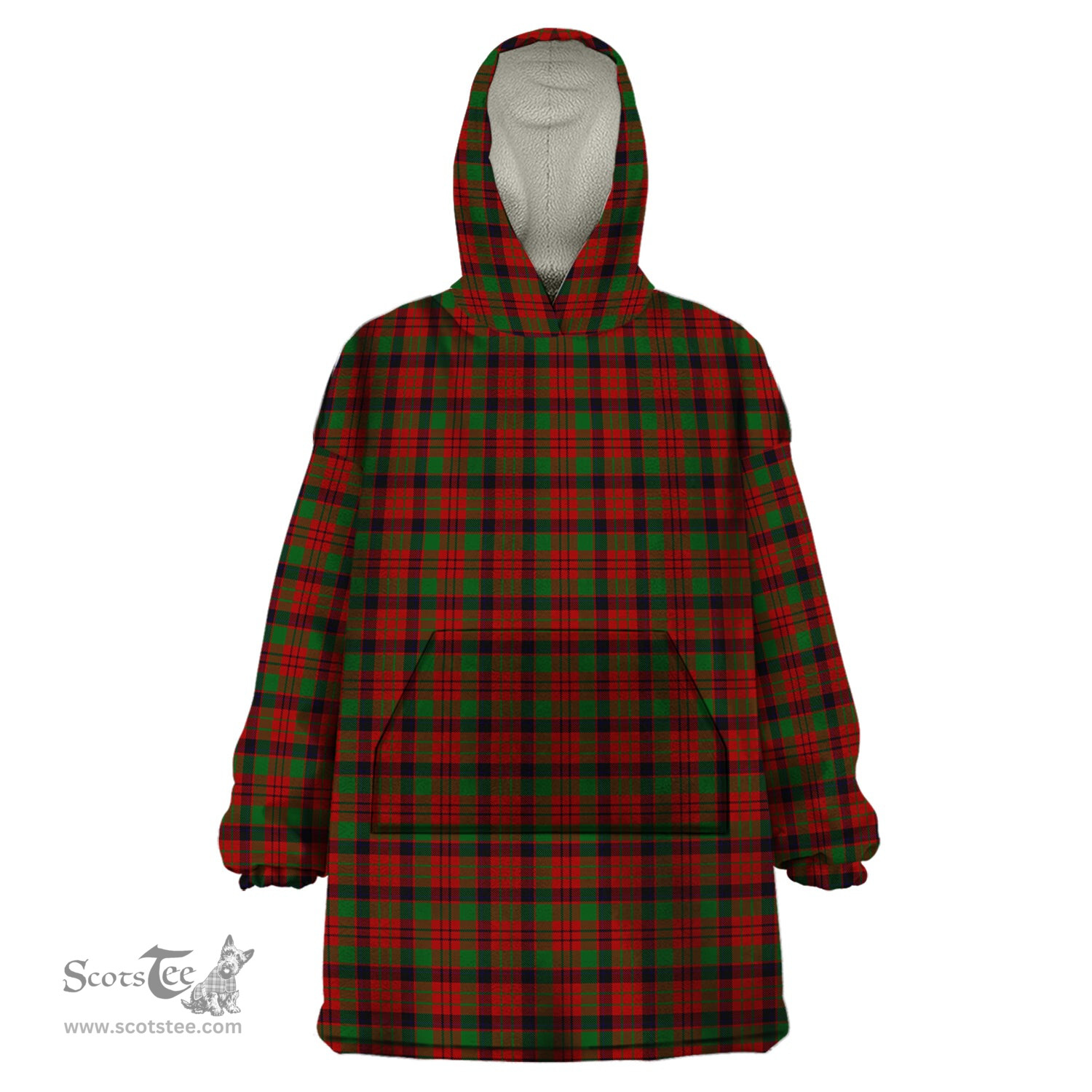 Scottish MacNicol Clan Tartan Snuggie Hoodie Plaid Wearable Blanket Hoodie
