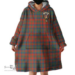 Scottish Matheson Ancient Clan Family Crest Tartan Snuggie Hoodie Plaid Wearable Blanket Hoodie