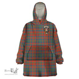 Scottish Matheson Ancient Clan Family Crest Tartan Snuggie Hoodie Plaid Wearable Blanket Hoodie