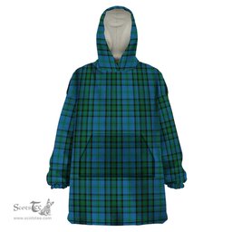Scottish Matheson Hunting Clan Tartan Snuggie Hoodie Plaid Wearable Blanket Hoodie