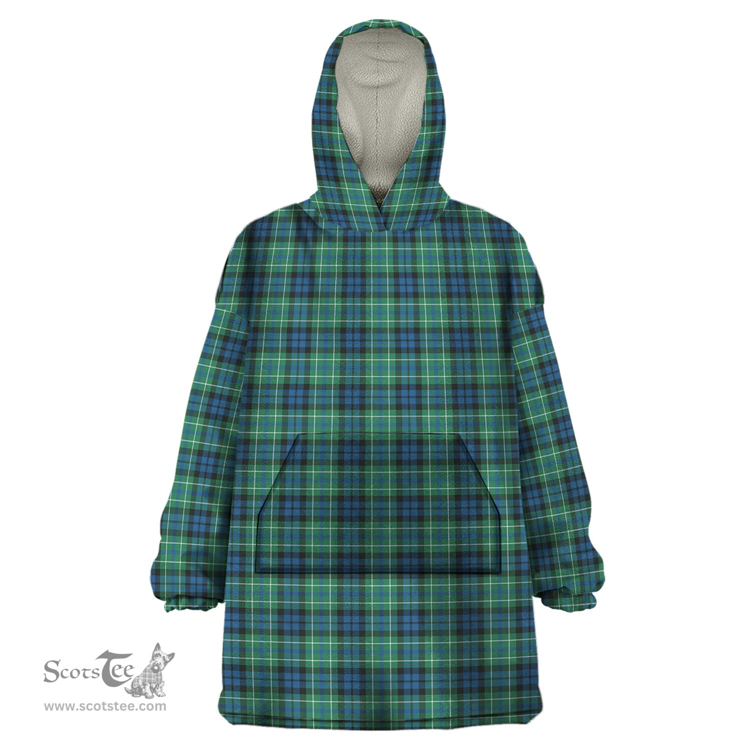 Scottish MacNeil of Colonsay Ancient Clan Tartan Snuggie Hoodie Plaid Wearable Blanket Hoodie