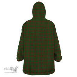 Scottish Menzies Clan Tartan Snuggie Hoodie Plaid Wearable Blanket Hoodie