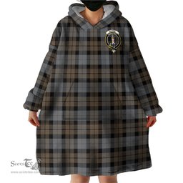 Scottish MacKay Weathered Clan Family Crest Tartan Snuggie Hoodie Plaid Wearable Blanket Hoodie