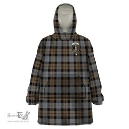 Scottish MacKay Weathered Clan Family Crest Tartan Snuggie Hoodie Plaid Wearable Blanket Hoodie