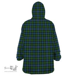Scottish MacLeod of Skye Clan Tartan Snuggie Hoodie Plaid Wearable Blanket Hoodie