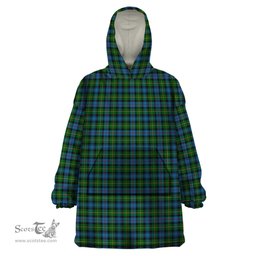 Scottish MacLeod of Skye Clan Tartan Snuggie Hoodie Plaid Wearable Blanket Hoodie