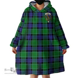 Scottish Monteith Clan Family Crest Tartan Snuggie Hoodie Plaid Wearable Blanket Hoodie