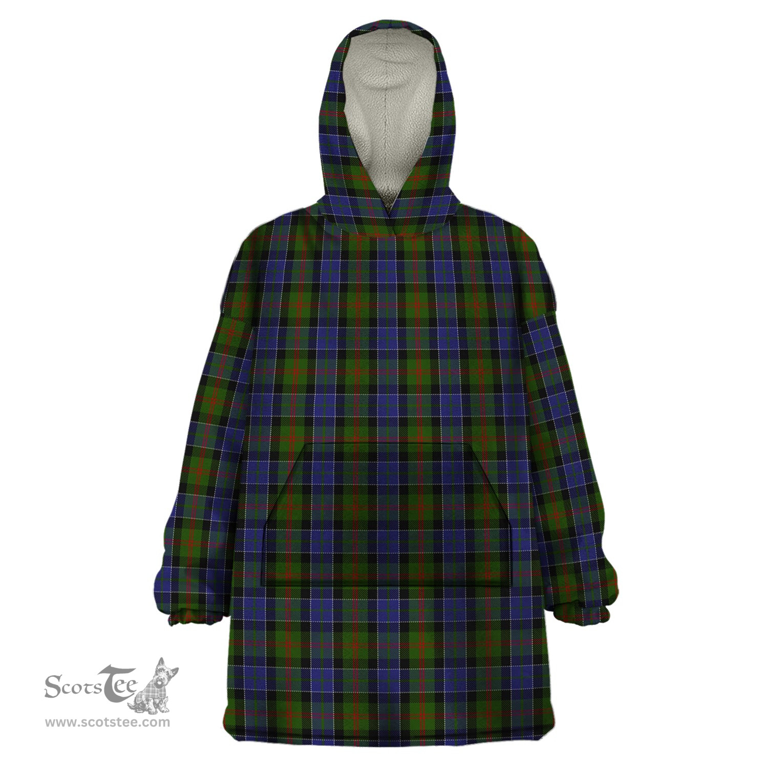 Scottish McFadzen 03 Clan Tartan Snuggie Hoodie Plaid Wearable Blanket Hoodie